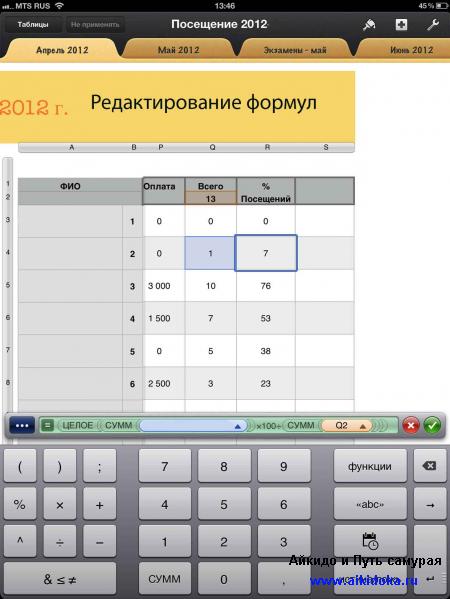 iPad в спорте: система учета учеников в спортивном клубе на iPad / Mac OS